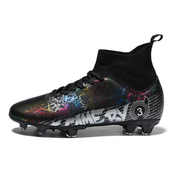Футболни обувки TF/FG Мъжки нескользящие футболни обувки с дълги шипове, Спортни обувки за момчета, професионални футболни обувки за възрастни, 2023 Изображение