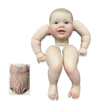 NPK 24-инчов Размер на Готовите кукли Реборн, Вече Боядисана Kodi, Реалистични Меки На Допир Гъвкави готови Детайли кукли с Тялото и очите Изображение