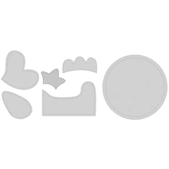 1 Комплект Модел Кошница за великденски яйца, Инструменти за шиене, Кошница за Пиле, шевна линия За Шиене, Изображение
