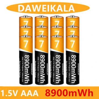 Batería AAA recargable de 1,5 V, pila de iones de litio de 8900mWh, pila AAA para control remoto, ratón, pequeño ventilador, jug Изображение