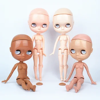 Аксесоари за кукли Blyth каучук и споделяне на тялото, без перука, предназначено за настройка на тялото Blythes 4 цвята azone body сам без грим  Изображение