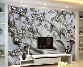 Висококачествени потребителски 3D тапети стенопис 3d дърво релефи лист тапети тапети за интериор на хотела за хола Beibehang Изображение