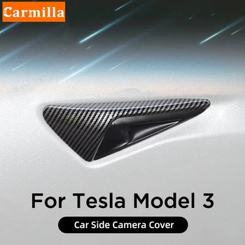 Промяна на Външността на Колата ABS Защитен Калъф За Фотоапарат Tesla Model3 ModelY ModelX ModelS Model 3 Model Y Model X S 2016-2021 Изображение