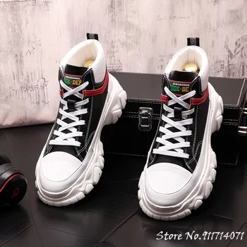 Мъжки обувки приливи и отливи, маратонки в стил пънк, високи обувки в стил хип-хоп, лоферы, ботильоны Zapatillas Hombre Изображение