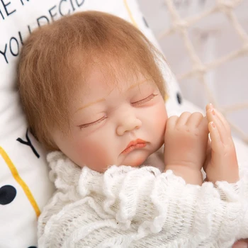22-инчов комплект Кукли-Реборна Зимен сън на Новороденото Дете е Мек На Пипане Непълни небоядисана Подробности за Кукли направи си САМ Играчки Кукли, ръчно изработени Изображение