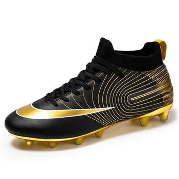 Професионална футболна унисекс обувки, футболни обувки с дълги шипове TF, улични билкови футболни обувки, футболни обувки, футболни обувки за мъже Изображение