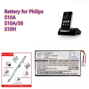 Акумулаторна батерия за безжичен телефон 3,7 В/1200 mah PH454061 за Philips S10A, S10A/38, S10H Изображение